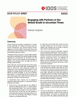 Engaging with partners in the Global South in uncertain times