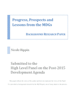Progress, prospects and lessons from the MDGs