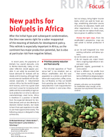 New paths for biofuels in Africa