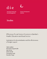 Efficiency of local service provision in Zambia’s health, education and road sectors: implications for decentralisation and the effectiveness of budget support