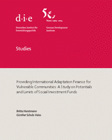 Providing international adaptation finance for vulnerable communities: a study on potentials and limits of social investment funds