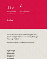 Policies and institutions for assuring pro-poor rural development and food security through bioenergy production: case studies on bush-to-energy and Jatropha in Namibia