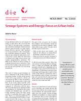 Sewage systems and energy: focus on urban India