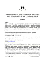 European financial integration and the financing of local businesses in the new EU member states